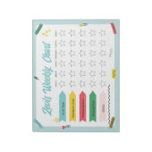 Kinderwochendiagramm Notepad Notizblock (Rotiert)