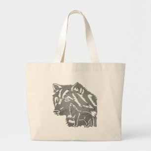 Kinderwolf-Taschen-Tasche Jumbo Stoffbeutel