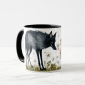 Kinderzauber und der Charme der Wölfe Tasse (Vorderseite Links)