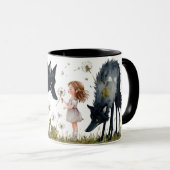 Kinderzauber und der Charme der Wölfe Tasse (VorderseiteRechts)