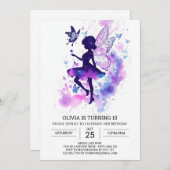 Kinderzauberei Geburtstagsfeier Einladung (Vorne/Hinten)