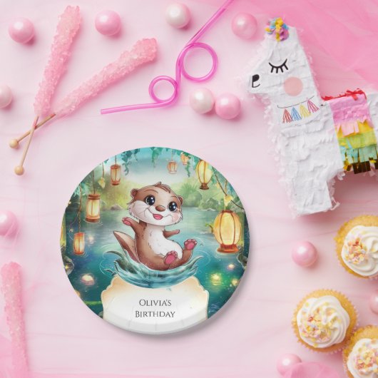 Kinderzauberer Otter Geburtstag Pappteller (Party)