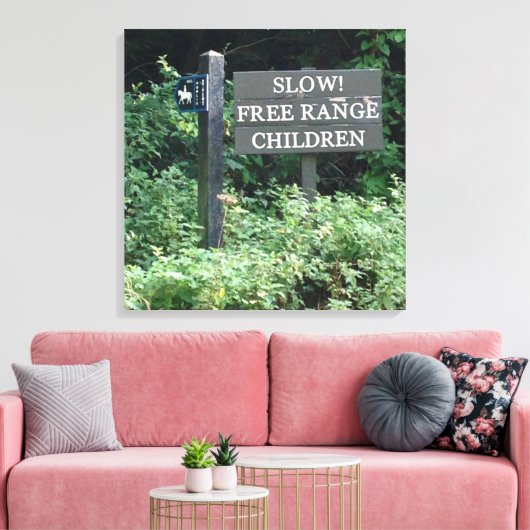 Kinderzeichen, Spaß Leinwanddruck (Insitu (Wohnzimmer))