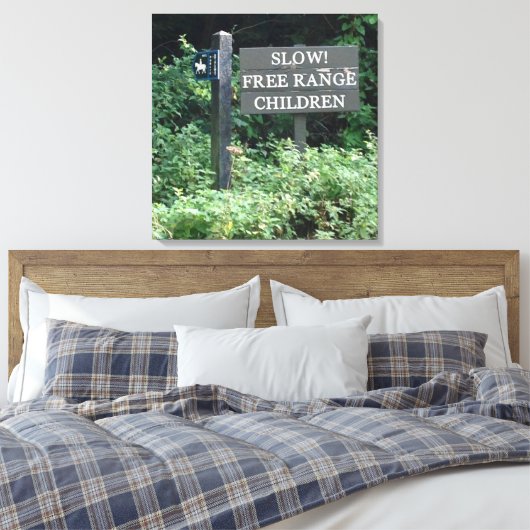 Kinderzeichen, Spaß Leinwanddruck (Insitu (Schlafzimmer))