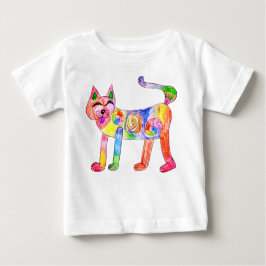 Kinderzeichnung einer Katze Baby T-shirt
