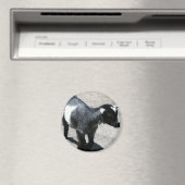 Kinderziege im Zoo-Bild Magnet (In Situ (Geschirrspüler))