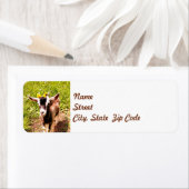 Kinderziege mit Blume - Rücksendeadresse (Insitu)