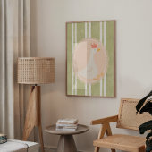 Kinderzimmer "Albern Gänse grün" drucken Poster