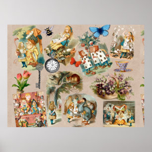 Kinderzimmer Alice Colorful 1800s Classic Wonderla Poster