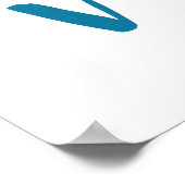 Kinderzimmer Alphabet Blue ABCs Kinder Poster (Ecke)