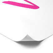 Kinderzimmer Alphabet Pink ABCs Kinder Poster (Ecke)