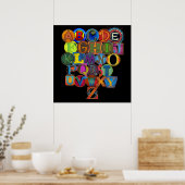 Kinderzimmer Alphabet Poster (Küche)