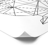 Kinderzimmer Animal Rabbit Bunny Minimal Mauer Kun Poster (Ecke)