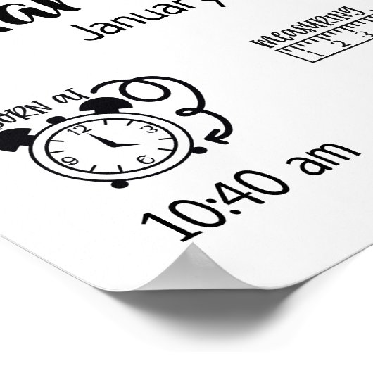 Kinderzimmer Aquarell Boho Poster (Ecke)