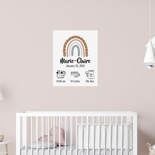 Kinderzimmer Aquarell Boho Poster (Kinderzimmer 2)