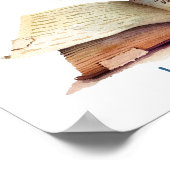 Kinderzimmer Art Poster Blue Bird Reading personal (Ecke)