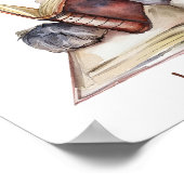 Kinderzimmer Art Poster Dog Lesen eines Buches per (Ecke)