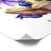 Kinderzimmer Art Poster Dragon Reading Personalisi (Ecke)