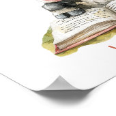 Kinderzimmer Art Poster Kuh Lesen eines Buches per (Ecke)