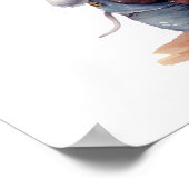 Kinderzimmer Art Poster Mouse Gitarre spielen, Lin (Ecke)