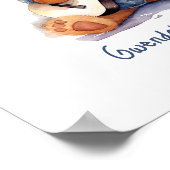 Kinderzimmer Art Poster Teddy Bären Gitarre indivi (Ecke)