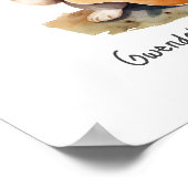 Kinderzimmer Art Poster Welpe mit Gitarre (Ecke)