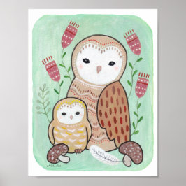 Kinderzimmer Art Print Owl Kinderzimmer Print Kind Poster