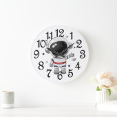 Kinderzimmer Baby Astronaut Große Wanduhr (Zuhause)