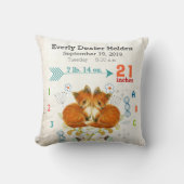 Kinderzimmer Baby Birth Stat Fox Arrow Muster Kissen (Vorderseite)
