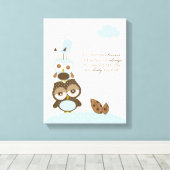 Kinderzimmer Baby Boy Art - Ich werde dich für imm Leinwanddruck (Insitu (Holzboden))