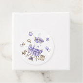 Kinderzimmer Babydusche - Dankeschön Karte Geschenkanhänger (Beispiel)