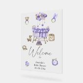 Kinderzimmer - Begrüßung Babydusche Party Acrylschild (Winkel)