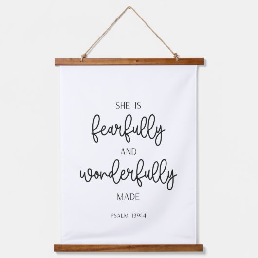 Kinderzimmer Bible Verse Hangband Set Wandteppich Mit Holzrahmen (Vorderseite 2)