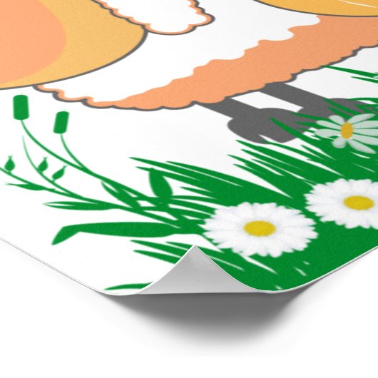 Kinderzimmer-Bieep-Spaß Poster (Ecke)