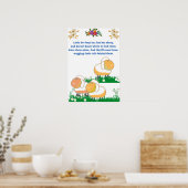 Kinderzimmer-Bieep-Spaß Poster (Küche)