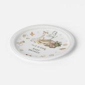 Kinderzimmer Bohemisch Giraffe & Bärenspielzeug Ki Pappteller (Schrägansicht)