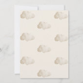 Kinderzimmer Boho giraffe Babydusche Einladung (Rückseite)