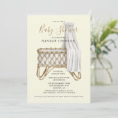 Kinderzimmer Boho Moderne Babydusche Einladung (Stehend Vorderseite)
