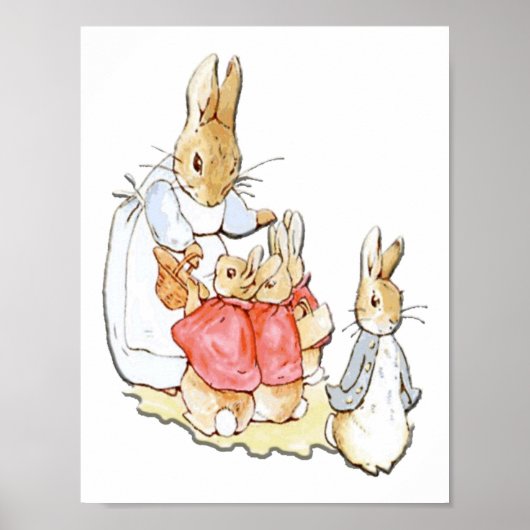 Kinderzimmer Characters Peter Rabbit Beatrix Potte Poster (Vorne)