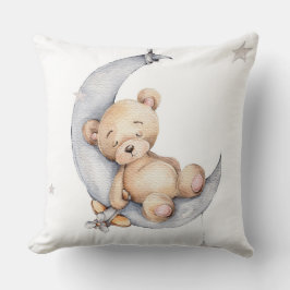 Kinderzimmer Cushion - Baby Bear Moon Stars Kissen