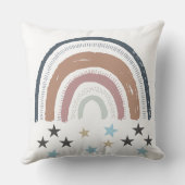 Kinderzimmer Cushion Birth Record Rainbow Stars Kissen (Rückseite)