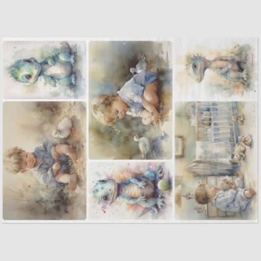 Kinderzimmer Days Boy Seidenpapier (Vorderseite)