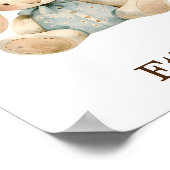 Kinderzimmer Decke Toy Animal Baby Boy Bunny Rabbi Poster (Ecke)