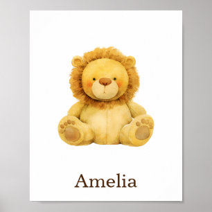 Kinderzimmer Decor Toy Animal Lion Gender Neutral Poster