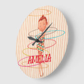 Kinderzimmer-Dekoration des Themenbereichs "Circus Große Wanduhr (Winkel)