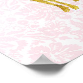 Kinderzimmer Dekoration Goldene Hirsche Girly Pink (Ecke)