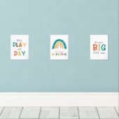 Kinderzimmer der Kinder Bilderwand Sets (Holzboden)