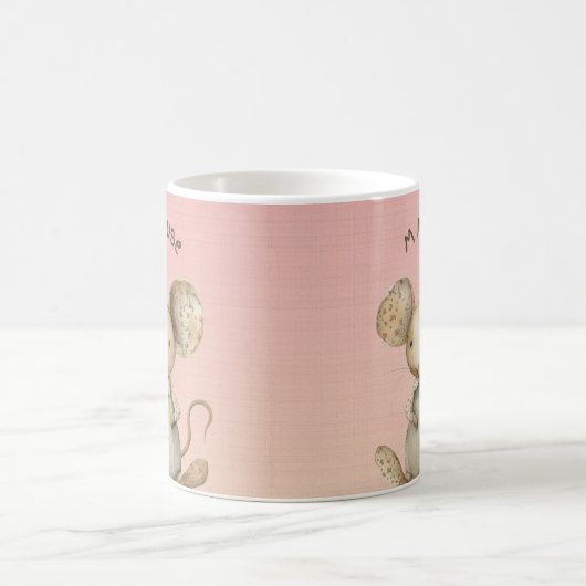 Kinderzimmer Design: Adorable Mouse & "M" Mouse Ac Kaffeetasse (Mittel)