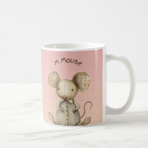 Kinderzimmer Design: Adorable Mouse & "M" Mouse Ac Kaffeetasse