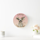Kinderzimmer Design: Adorable Mouse & "M" Mouse Ac Runde Wanduhr (Zuhause)